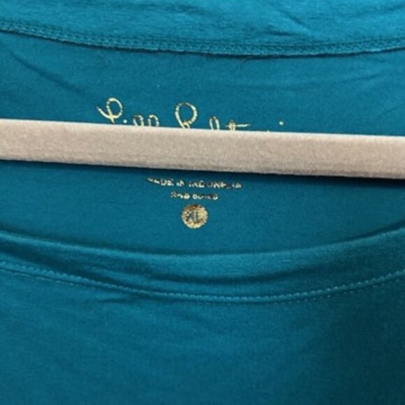 Lilly Pulitzer Sophie Tidal Wave (Teal) Pre-loved XL - Picture 3 of 3